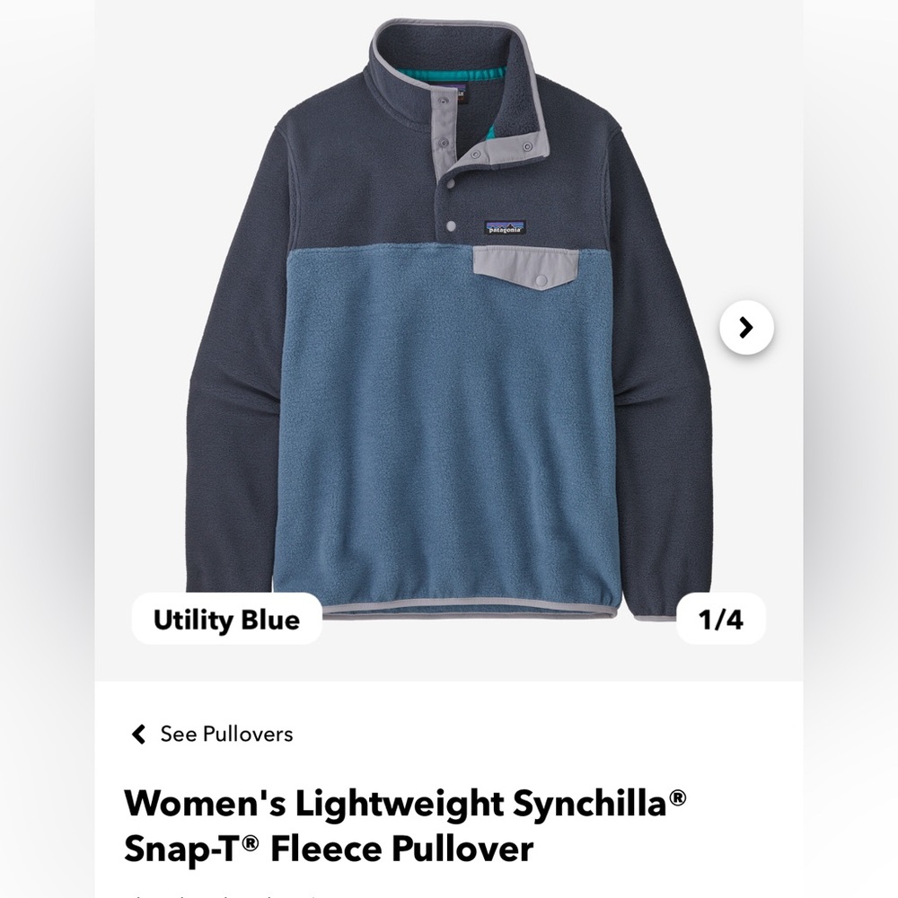 Patagonia Lightweight Synchilla® Snap-T® Fleece Pullover size XXS